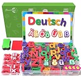 Magnetische Buchstaben und Zahlen - Ä ä Ö ö Üü ẞ ß Magnetbuchstaben ABC Alphabet Magnete Set（4 Farben）