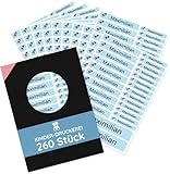 260 Stück personalisierte Namensaufkleber Set-Bögen Mini/Mittel/Groß - Spülmaschine geeignet/Wasserfest/Kratzfest für Innen und Außen (Blau, Set 260 Stück, Malik Demir-Auto)