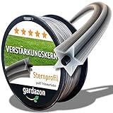 Gardazon Trimmerfaden mit Verstärkung - 2mm x 100 m Vorsicht - extrem scharf - (Sternprofil) Freischneider Faden Universell - Mähfaden für Motorsense - Ersatzfaden für Rasentrimmer - Nylonfaden