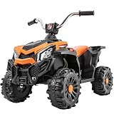 Actionbikes Motors Kinder Quad Elektro Bumblequad | Elektroauto - Kinderquad - Kinderauto elektrisch - Elektrofahrzeuge - Quad bis 3 km/h - Elektrofahrzeug - Elektro Auto für Kinder ab 1 Jahr (Orange)