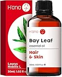 H’ana Lorbeerblatt ätherisches Öl für Diffuser – Lorbeeröl für Haare – ätherisches Lorbeeröl – ätherische Öle aus Lorbeerblatt haben einen würzigen, krautigen Duft (30 ml)