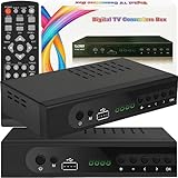 Retoo DVB-T2 Receiver mit HDMI Full HD 1080p, Digital Empfänger mit H.265 HEVC, Kabel-Receiver mit USB, Mediaplayer mit PVR, SCART, Terrestrischer Decoder, Fernbedienung, Schwarz