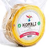 Gelbe Maistortillas Komali 15 cm 1 kg (ca. 40 St.) Mexikanische traditionelle Tortilla, Tortillas mexicanas de Maiz amarillo tradicionales by RamirezHandels