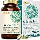 Sulforaphan Kapseln hochdosiert | 180 Brokkoli Kapseln | 1 Kapsel täglich | 50 mg reines Sulforaphan | Hochwertig gewonnen aus Brokkoli Extrakt | Vegan, Zertifiziert & Nachhaltig im Glas