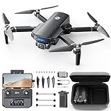 Holy Stone HS360S Drohne mit Kamera 4K GPS für Erwachsene, 3KM Große Reichweite 5G FPV Bildübertragung, 20 Min. Lange Flugzeit, Follow-Me, Rückkehr, RC faltbar Drohnen komplettset unter 249g Anfänger