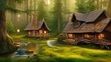 Wald-Holzhaus, 1500-teiliges Puzzle, wunderschön illustriertes Puzzle, pädagogisches Puzzle, geeignet für Schul-Familienspaß-Puzzle, großes Puzzle-Spielzeug zum Stressabbau, kreative Feiertage