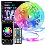 HOVVIDA LED Strip 5M, 30 LEDs/Meter, 150 LED, RGB 5050 LED...