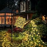 Solar Lichterkette Gießkanne, Solarlampen für außen mit Schäferhaken, Solarlaterne IP65 Wasserdicht, LED Lichterketten für Garten deko, Außen, Hof, Weg, Blumenbeet