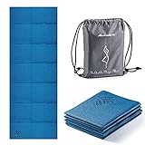 Avoalre Yogamatte rutschfest,173 X 61CM Tragbare Trainingsmatte 5MM,reise Yogamatte faltbar Gymnastikmatte, ideale für Reise,Yoga, Pilates & Workout