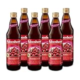 RABENHORST - Cranberry Muttersaft 6er Pack (6 x 700ml). 100 % purer Cranberry-Direktsaft aus erster Pressung aus sorgfältig ausgewählten, original nordamerikanischen Cranberrys von bester Qualität