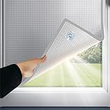 Sonnenschutzfolie Für Glasfenster 8mm Doppelte Aluminiumblasen-isolier Fensterfolien UV-Schutz Sonnenschutzfolie Mit Saugnäpfen Für Das Heimbüro,Garage(50x120cm)