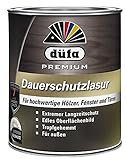 DÜFA PREMIUM DAUERSCHUTZ-LASUR | Wetterschutz-Lasur | Holzschutz-Lasur | Absolute Premium-Qualität |2,5 Liter MAHAGONI