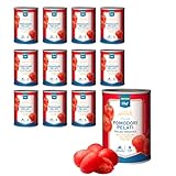 M. Chef Tomaten Italien geschält 12x 400g Dosen Pizzatomaten POMODORI PELATI Dosentomaten (12x 400g & 1x HLKauf-Block)