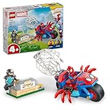 LEGO ǀ Marvel Spidey und Seine Super-Freunde Spidey auf Motorrad vs. Rhino - Superhelden Spielzeug mit Motorrad und 2 Minifiguren - Geschenk für Jungen ab 4 Jahren und Fans der Serie - 11206