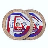 Zerichive 2Pcs Diamantscheibe 78mm Fliesen,3' Diamanttrennscheibe für Granit Marmor Beton Fliesen