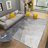 RUGMRZ Rutschfester Teppich Flickenteppich Waschbar Moderner Stil Wohnzimmerteppich 70X140CM