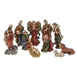 ToCi China-Traders Krippenfiguren Set Weihnachten mit 11 Figuren (bis 10 cm) im klassischen Design für Krippen Dekoration