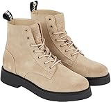 Tommy Jeans Damen Mid Boot Stiefel Lace Up Stiefeletten, Beige (Sandalwood), 39