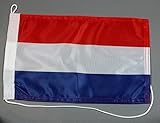 Bootsflagge Niederlande Holland 20 x 30 cm in Profiqualität Flagge Motorradflagge