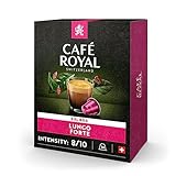 Café Royal Lungo Forte 36 Kapseln für Nespresso Kaffee Maschine - 8/10 Intensität - UTZ-zertifiziert Kaffeekapseln aus Aluminium