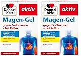 Doppelherz Magen-Gel – Medizinprodukt bei Sodbrennen, Säurereflux + säurebedingten Magenbeschwerden – 20 Portionsbeutel (Packung mit 2)