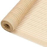 Owoxanthellate Zaunblende Beige 2 x 50 m HDPE 195 g/m² Sichtschutz Windschutz für Garten Balkon Terrasse atmungsaktiv & UV-beständig, robustes Material für Outdoor-Nutzung