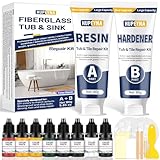 Badewannen Reparaturset, Fliesen Reparaturset für Keramik, Acryl, Küche, Bad, Emaille, Reparatur von Rissen, Kratzern, Rostlöchern auf Porzellan, Fliesen, Waschbecken, Duschwanne, Toilette, Marmor