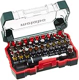 Metabo Bit-Box SP 32-teilig (inkl. Stecknussadapter + Schnellwechselbithalter, Chrom-Vanadium-Stahl, Bit-Set) 626700000