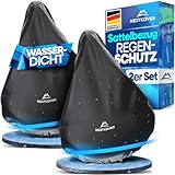 NEXTCOVER® Universal Sattelbezug Fahrrad 2er Set I 100% Wasserdicht I Regenschutz I Fahrradsattel Überzug Sattel I Sattelüberzug Fahrradsitz I Satteldecke I Sattelschutz wasserdicht Fahrrad