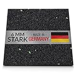 100 Stück 6 mm 90 x 90 mm Terrassenpad, Terrassenpads aus Gummi – Unterlagepads für die Unterkonstruktion ihrer Terrassen Balkon oder Gartenhütte