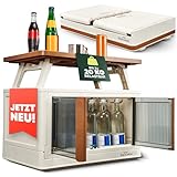 VANDRIX Campingschrank faltbar mit Tischfunktion – Ultraleicht (3,9 kg), in 1 Min. aufgebaut, wetterfest, 20 kg Traglast, stabil auf Sand/Kies, ideal für Vanlife, Zelt & Outdoor-Reisen