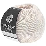 LANA GROSSA Cashmere 16 Fine | Aus Kaschmir- und Merinowolle | Handstrickgarn aus 80% Schurwolle (Merino extrafine), 10% Kaschmir & Polyamid | 50g Wolle zum Stricken & Häkeln | 320m Garn FB 36