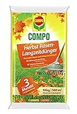 Compo Herbst-Rasen Langzeit-Dünger, 3 Monate Langzeitwirkung, Granulatform, 10 kg, 500 m²