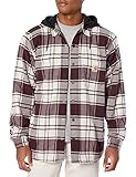 Carhartt Herren Flannel Fleece Lined Hooded Shirt Jac, Malt, L