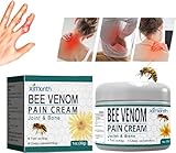 Bee Venom Cream Bienengiftsalbe, Bee Venom Pain Cream Bienengiftsalbe Bienengift Creme,Schmerzsalbe Bienengift Salbe, 1 Stück Bienengiftsalbe Propolis Salbe Pflegegel für Mensch Extra Stark