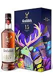 Glenfiddich 15 Jahre Single Malt Scotch Whisky Santtu Geschenkset mit Flachmann, 70cl