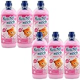 Kuschelweich Pink Kiss Weichspüler 6 x 1 Liter für 186 Wäschen