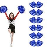 Funmo 12 Stücke Cheerleading Pom Poms Sport Pompons Cheers Ball Pompoms für Sportveranstaltungen, Ballspiele, Tänze, Karnevalspartys Verwendet