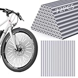 GeeRic Speichenreflektoren Set, 72 Stück Speichenreflektoren Fahrrad,360° Sichtbarkeit Reflektoren Fahrrad,Einfache Montage