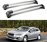 DRYFAL DachträGer RelingträGer für Subaru Impreza Limousine 2012-2017 Dachgepäckträger Aluminium mit Dachreling für Fahrradträger Dachboxen Skihalter