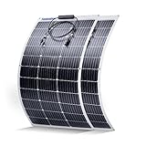 Topunive Flexibel Solarpanel 2 Stücke 100W 12V Monokristalline Flexible Solarmodul 100 Watt 12 Volt für 12V Batterien Wohnwagen Wohnmobil Boot Yacht Marine