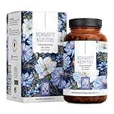 NATURTREU® Schwarzkümmelöl Kapseln hochdosiert mit Vitamin E - 1000mg pro Tag - Schwarzkümmel Öl kaltgepresst aus Syrien - 120 vegane Gelkapseln syrisches Schwarzkümmelöl (Black Seed Oil)