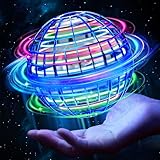 Fliegender Ball,Magic Flying Orb Ball,Hand Controlled Hover Ball Schwebender Ball mit LED Licht Flying Spinner Mini Drohne Für Kinder Geschenke Für Jungen Mädchen Indoor Outdoor