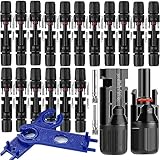 18Paar mc4 Stecker Solar Stecker Set Solarstecker Solarpanel Stecker Ip67 Wasserdicht, Pv Stecker Kompatibel mit 6mm2-4mm2 Solarkabel, Stecker Solaranlage