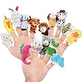 15 Stück Fingerpuppen, Tiere, 4 Themen, Zucht, Wild, Haustier, Meerestiere, Spielzeug, Fantasiegeschenk für Kinder