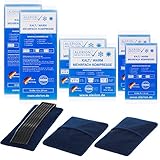 ALERION® Kalt-Warm-Kompresse 3 Größen Mehrfach Kompresse Wiederverwendbar Mikrowellen geeignet 2x Klein 2x Mittel 2x Groß + je größe 1 Premium Vlieshülle Coolpad Kühlpads