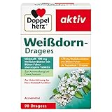 Doppelherz Weißdorn – Arzneimittel traditionell angewendet zur Unterstützung der Herz-Kreislauf-Funktion – 90 überzogene Tabletten