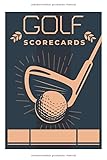 Golf Scorecards: Golf Organizer Scorebook und Scorecard um den Spielstand und Schlagzahl zu erfassen - Golf Geschenkidee