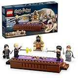 LEGO Harry Potter Schloss Hogwarts: Duellierclub, Bauset mit 4 Minifiguren inkl. Draco Malfoy, Gilderoy Lockhart & Severus Snape, Set mit Funktion zum Umstürzen für Jungen & Mädchen ab 8 Jahren 76441