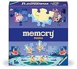 Ravensburger 24690 - Memory Puzzle Tiere am Teich - Für 2-4 Memory Fans, Spiel ab 4 Jahren, der weltbekannte Merkspiel-Klassiker als Puzzlespiel